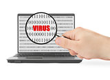 searching for virus