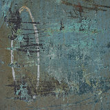 3d abstract grunge blue wall backdrop 