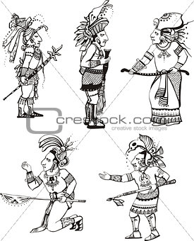 Maya people characters