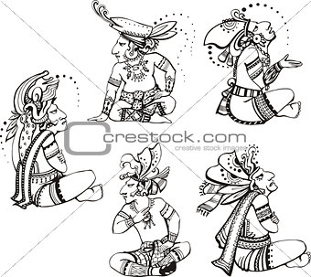 Mayan characters