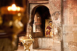 image of the Virgin Mary in an old church