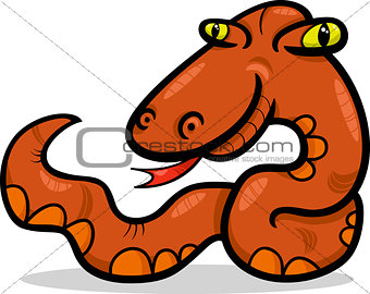 snake animal cartoon illustration