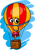 hot air balloon cartoon illustration