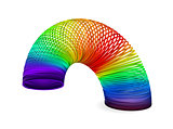 Rainbow spiral spring