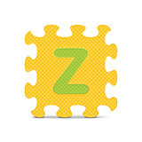 Vector letter "Z" written with alphabet puzzle