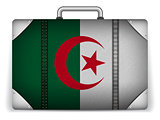 Algeria Travel Luggage with Flag for Vacation