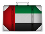 Emirates Travel Luggage with Flag for Vacation