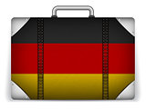 Germany Travel Luggage with Flag for Vacation