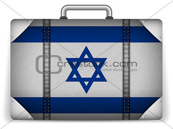 Israel Travel Luggage with Flag for Vacation