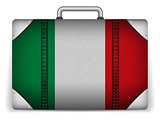 Italy Travel Luggage with Flag for Vacation