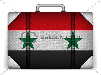 Syria Travel Luggage with Flag for Vacation