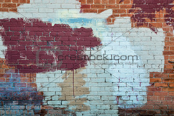 painted brick wall texture