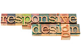 responsive design in wood type