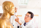 chinese medicine doctor point  acupoint on human model