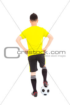 Portrait of professional soccer player