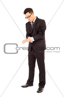 businessman having  wrist pain