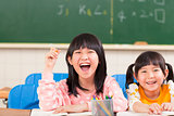 happy children in the classroom