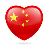 Heart icon of China