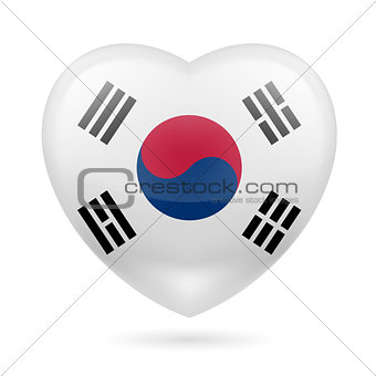 Heart icon of South Korea