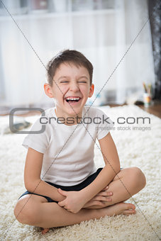 Smiling boy indoor