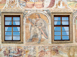 Renaissance  windows  and Sgraffito