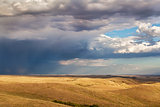 storm clouds over a prairie