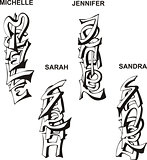 stylized female names