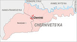 Map of Chernivtsi Oblast