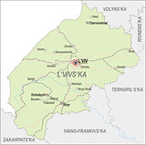 Map of Lviv Oblast