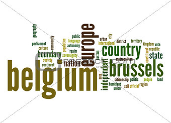 Belgium word cloud