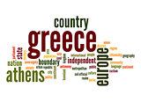 Greece word cloud