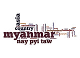 Myanmar word cloud