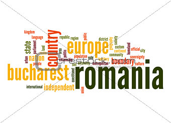 Romania word cloud