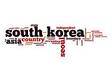 South Korea word cloud