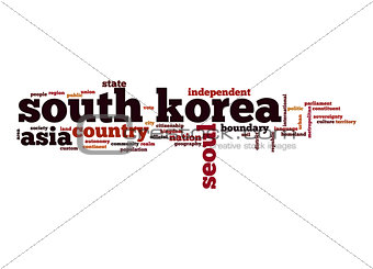 South Korea word cloud