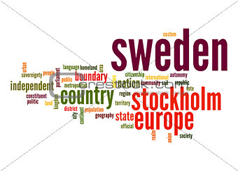 Sweden word cloud