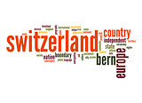 Switzerland word cloud