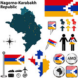 Map of Nagorno-Karabakh Republic