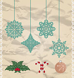 Set Christmas and New Year elements