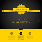 Blurred web design template