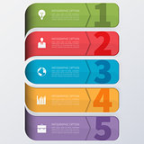 Modern business infographics options banner