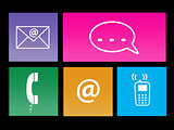 Communication Metro Icons