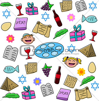 Passover Holiday Symbols Pack
