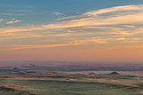 sunset over prairie