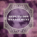 Reputation Management. Vintage Design Concept.