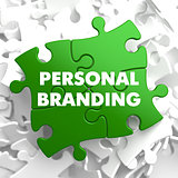 Personal Branding on Green Puzzle.
