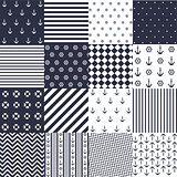 Seamless pattern with nautical elements