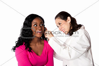 Doctor checking ear for infection