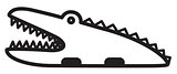 Cute animal  crocodile - illustration