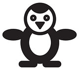 Cute animal penguin - illustration